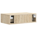 vidaXL Fali oldaltábla Sonoma Tölgy 87,5 x 34,5 x 17 cm Szerelt Fa