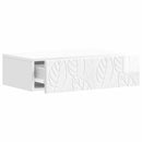vidaXL Fali oldaltábla Magasfényű Fehér 87,5 x 34,5 x 17 cm Szerelt Fa