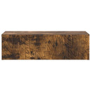vidaXL Fali oldaltábla Füstös Tölgy 87,5 x 34,5 x 17 cm Szerelt Fa