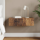 vidaXL Fali oldaltábla Antik Fa 87,5 x 34,5 x 17 cm Szerelt Fa