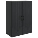 vidaXL Fali szekrény Fekete 66 x 34,5 x 90 cm Szerelt Fa