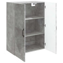 vidaXL Fali szekrény Betonszürke 66 x 34,5 x 90 cm Szerelt Fa
