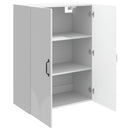 vidaXL Fali szekrény Magasfényű Fehér 66 x 34,5 x 90 cm Szerelt Fa