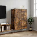 vidaXL Fali szekrény Füstös Tölgy 66 x 34,5 x 90 cm Szerelt Fa