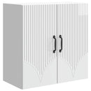 vidaXL Fali szekrény Magasfényű Fehér 59 x 31 x 60 cm Szerelt Fa