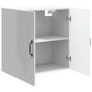 vidaXL Fali szekrény Magasfényű Fehér 59 x 31 x 60 cm Szerelt Fa