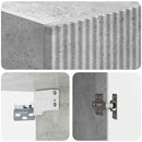 vidaXL Fali szekrény Betonszürke 33 x 34,5 x 90 cm Szerelt Fa