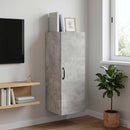 vidaXL Fali szekrény Betonszürke 33 x 34,5 x 90 cm Szerelt Fa