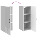 vidaXL Fali szekrény Magasfényű Fehér 33 x 34,5 x 90 cm Szerelt Fa