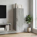 vidaXL Fali szekrény Szürke Sonoma 33 x 34,5 x 90 cm Szerelt Fa