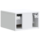 vidaXL Fali éjjeli szekrény 2 pcs Fehér 34,5 x 33 x 20 cm Szerelt Fa
