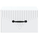 vidaXL Fali éjjeli szekrény 2 pcs Fehér 34,5 x 33 x 20 cm Szerelt Fa