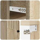 vidaXL Fali éjjeli szekrény 2 pcs Sonoma Tölgy 34,5 x 33 x 20 cm