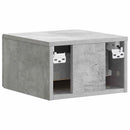 vidaXL Fali éjjeli szekrény Betonszürke 34,5 x 33 x 20 cm Szerelt Fa