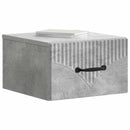 vidaXL Fali éjjeli szekrény Betonszürke 34,5 x 33 x 20 cm Szerelt Fa