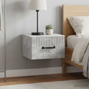 vidaXL Fali éjjeli szekrény 2 pcs Betonszürke 34,5 x 33 x 20 cm