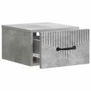 vidaXL Fali éjjeli szekrény 2 pcs Betonszürke 34,5 x 33 x 20 cm