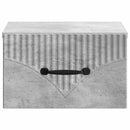 vidaXL Fali éjjeli szekrény 2 pcs Betonszürke 34,5 x 33 x 20 cm