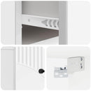 vidaXL Fali éjjeli szekrény 2 pcs Magasfényű Fehér 34,5 x 33 x 20 cm