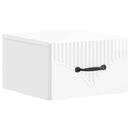 vidaXL Fali éjjeli szekrény 2 pcs Magasfényű Fehér 34,5 x 33 x 20 cm