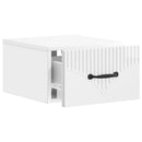 vidaXL Fali éjjeli szekrény 2 pcs Magasfényű Fehér 34,5 x 33 x 20 cm