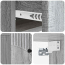 vidaXL Fali éjjeli szekrény 2 db Szürke Sonoma 34,5 x 33 x 20 cm