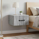 vidaXL Fali éjjeli szekrény 2 db Szürke Sonoma 34,5 x 33 x 20 cm