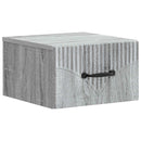 vidaXL Fali éjjeli szekrény 2 db Szürke Sonoma 34,5 x 33 x 20 cm