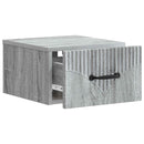 vidaXL Fali éjjeli szekrény 2 db Szürke Sonoma 34,5 x 33 x 20 cm