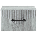 vidaXL Fali éjjeli szekrény 2 db Szürke Sonoma 34,5 x 33 x 20 cm