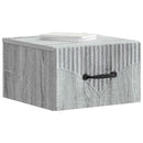 vidaXL Fali éjjeli szekrény 2 db Szürke Sonoma 34,5 x 33 x 20 cm