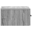 vidaXL Fali éjjeli szekrény 2 db Szürke Sonoma 34,5 x 33 x 20 cm