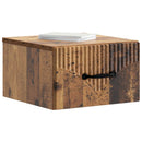 vidaXL Fali éjjeli szekrény Antik Fa 34,5 x 33 x 20 cm Szerelt Fa