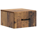 vidaXL Fali éjjeli szekrény fiókkal 2 pcs Antik Fa 34,5 x 33 x 20 cm