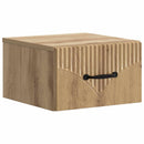 vidaXL Fali éjjeli szekrény 2 pcs Kézműves Tölgy 34,5 x 33 x 20 cm
