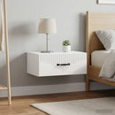 vidaXL Fali éjjeli szekrény 2 pcs Fehér 49 x 34,5 x 20 cm Szerelt Fa