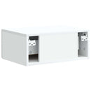 vidaXL Fali éjjeli szekrény 2 pcs Fehér 49 x 34,5 x 20 cm Szerelt Fa
