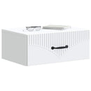 vidaXL Fali éjjeli szekrény 2 pcs Fehér 49 x 34,5 x 20 cm Szerelt Fa