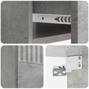vidaXL Fali éjjeli szekrény Betonszürke 49 x 34,5 x 20 cm Szerelt Fa