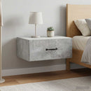 vidaXL Fali éjjeli szekrény 2 pcs Betonszürke 49 x 34,5 x 20 cm