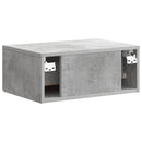 vidaXL Fali éjjeli szekrény 2 pcs Betonszürke 49 x 34,5 x 20 cm