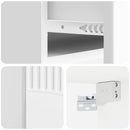 vidaXL Fali éjjeli szekrény 2 pcs Magasfényű Fehér 49 x 34,5 x 20 cm