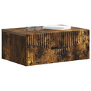 vidaXL Fali éjjeli szekrény 2 pcs Füstös Tölgy 49 x 34,5 x 20 cm
