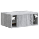 vidaXL Fali éjjeli szekrény 2 pcs Szürke Sonoma 49 x 34,5 x 20 cm