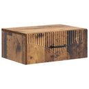 vidaXL Fali éjjeli szekrény Antik Fa 49 x 34,5 x 20 cm Szerelt Fa