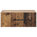 vidaXL Fali éjjeli szekrény fiókkal 2 pcs Antik Fa 49 x 34,5 x 20 cm