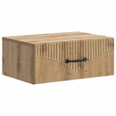 vidaXL Fali éjjeli szekrény 2 pcs Kézműves Tölgy 49 x 34,5 x 20 cm