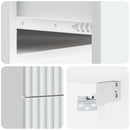 vidaXL Fali éjjeli szekrény 2 db Fehér 34,5 x 33 x 40 cm Szerelt Fa
