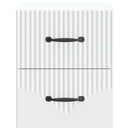 vidaXL Fali éjjeli szekrény 2 db Fehér 34,5 x 33 x 40 cm Szerelt Fa