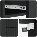 vidaXL Fali éjjeli szekrény 2 pcs Fekete 34,5 x 33 x 40 cm Szerelt Fa